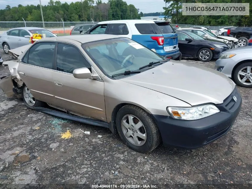 2001 Honda Accord 2.3 Lx VIN: 1HGCG56471A077008 Lot: 40466174