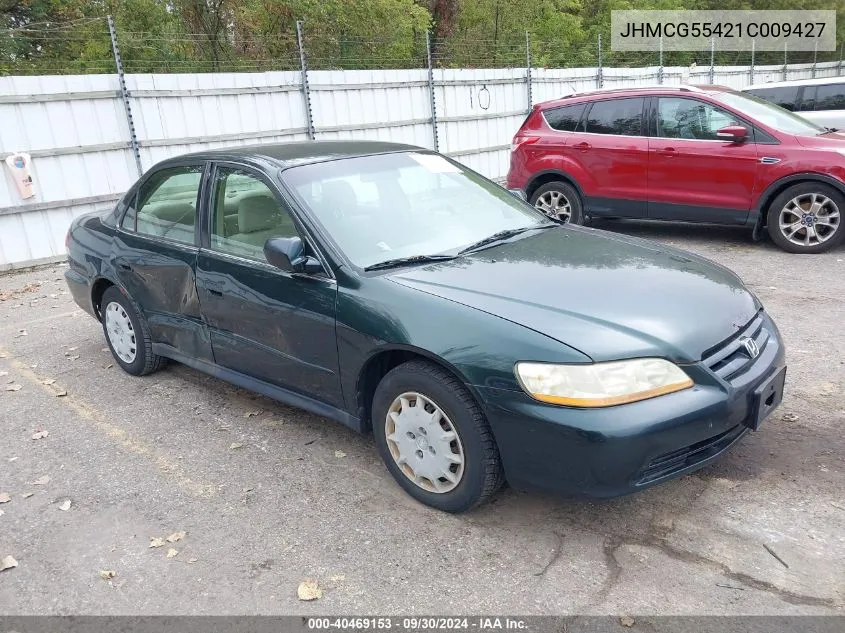 2001 Honda Accord 2.3 Lx VIN: JHMCG55421C009427 Lot: 40469153