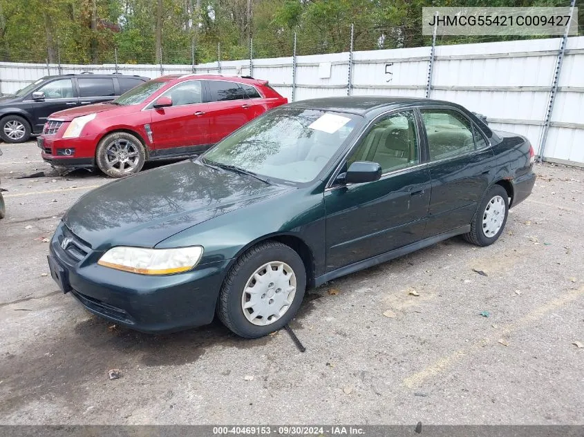 2001 Honda Accord 2.3 Lx VIN: JHMCG55421C009427 Lot: 40469153