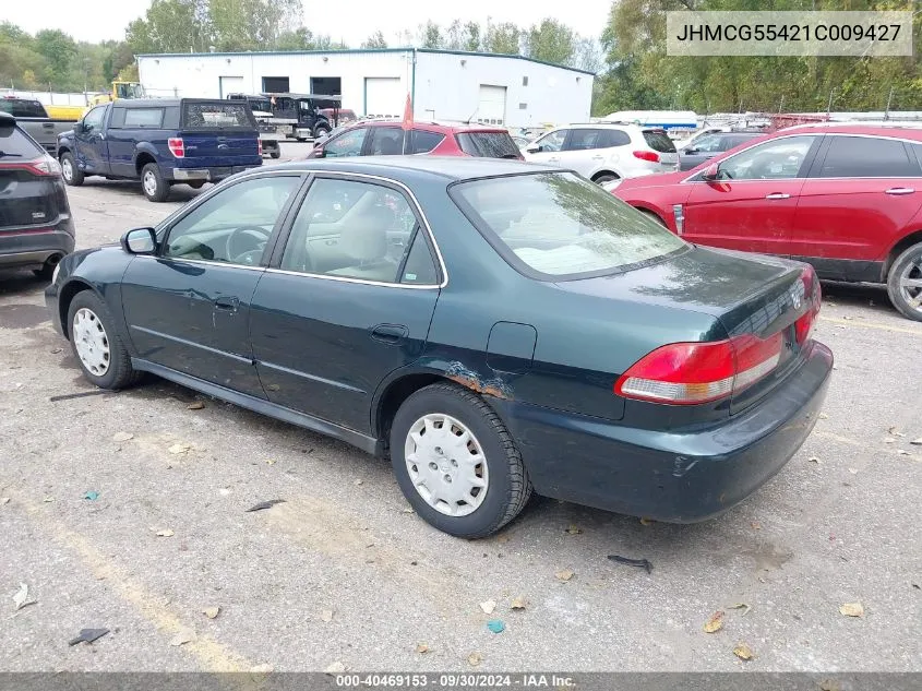 2001 Honda Accord 2.3 Lx VIN: JHMCG55421C009427 Lot: 40469153