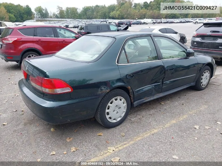 2001 Honda Accord 2.3 Lx VIN: JHMCG55421C009427 Lot: 40469153