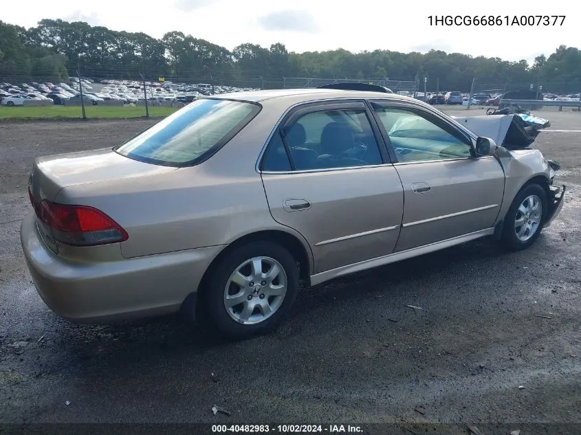 2001 Honda Accord 2.3 Ex VIN: 1HGCG66861A007377 Lot: 40482983