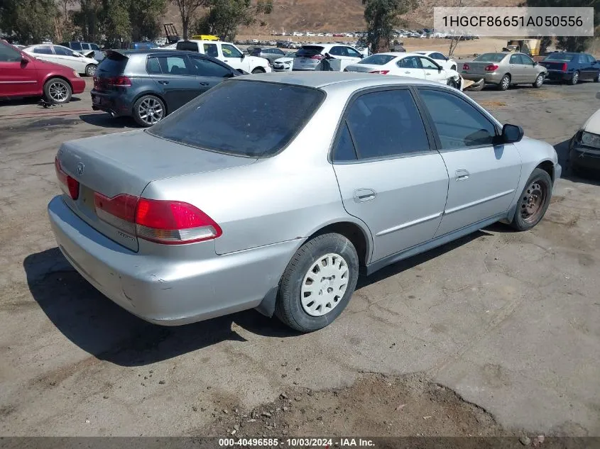 2001 Honda Accord Value Package VIN: 1HGCF86651A050556 Lot: 40496585