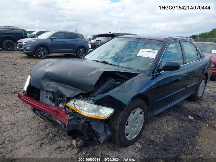 2001 Honda Accord 3.0 Lx VIN: 1HGCG16421A070444 Lot: 40500064