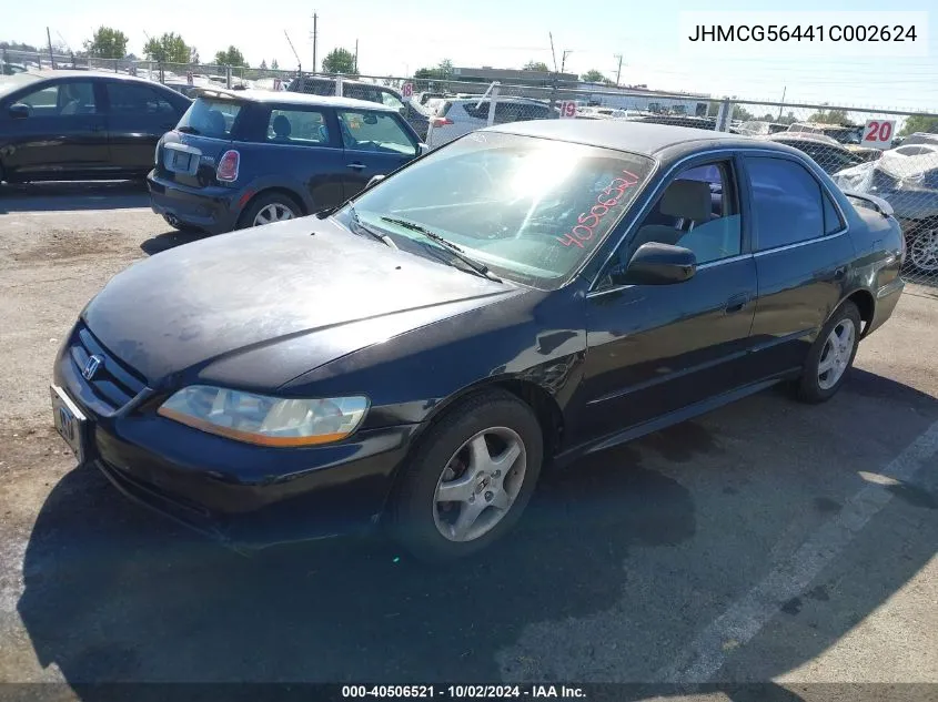 2001 Honda Accord 2.3 Lx VIN: JHMCG56441C002624 Lot: 40506521