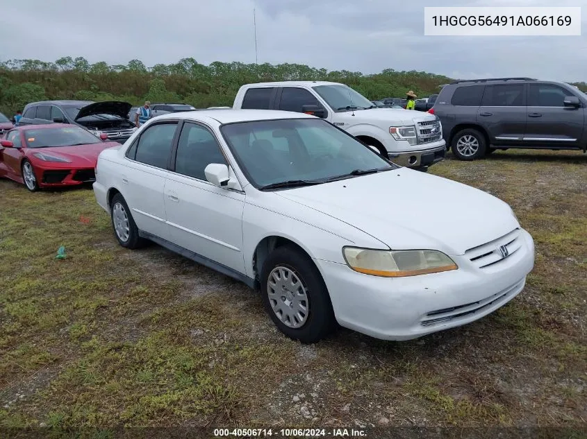 2001 Honda Accord Lx VIN: 1HGCG56491A066169 Lot: 40506714