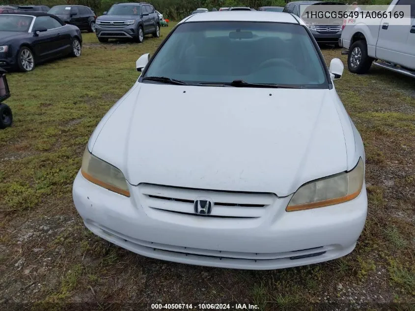 2001 Honda Accord Lx VIN: 1HGCG56491A066169 Lot: 40506714