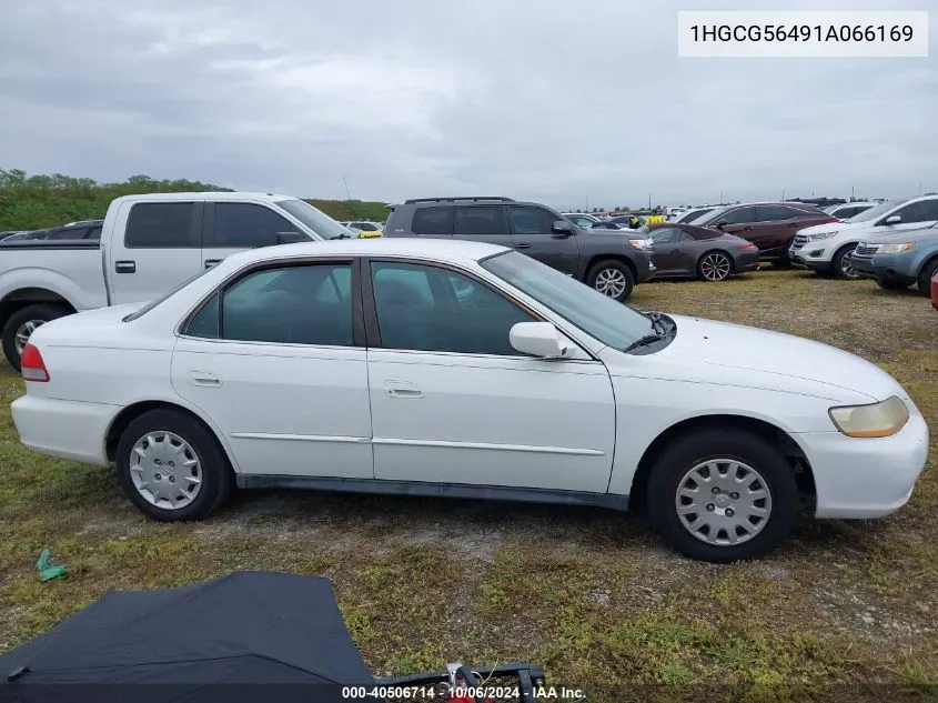 2001 Honda Accord Lx VIN: 1HGCG56491A066169 Lot: 40506714