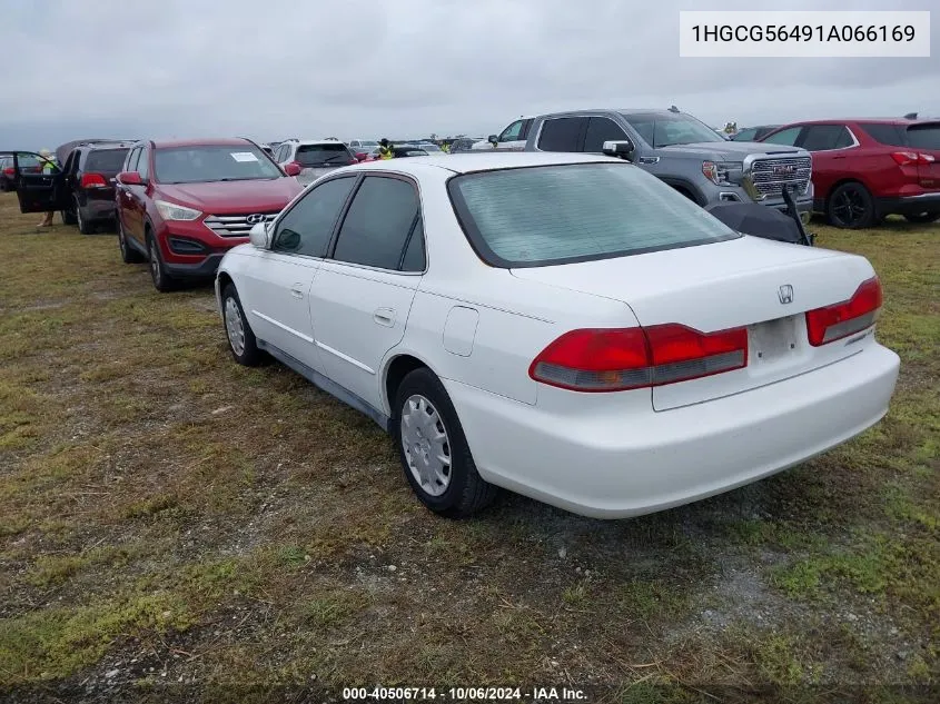 2001 Honda Accord Lx VIN: 1HGCG56491A066169 Lot: 40506714