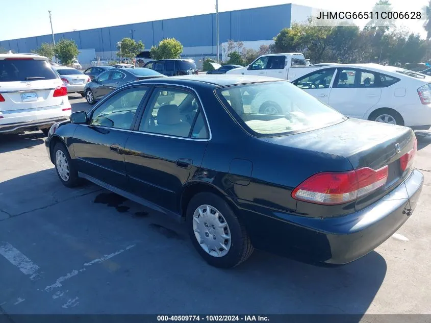 2001 Honda Accord 2.3 Lx VIN: JHMCG66511C006628 Lot: 40509774