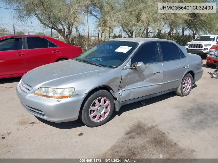 2001 Honda Accord 2.3 Lx VIN: JHMCG56401C032400 Lot: 40513873