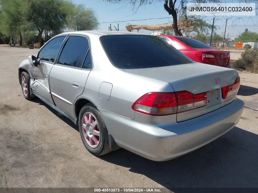 2001 Honda Accord 2.3 Lx VIN: JHMCG56401C032400 Lot: 40513873