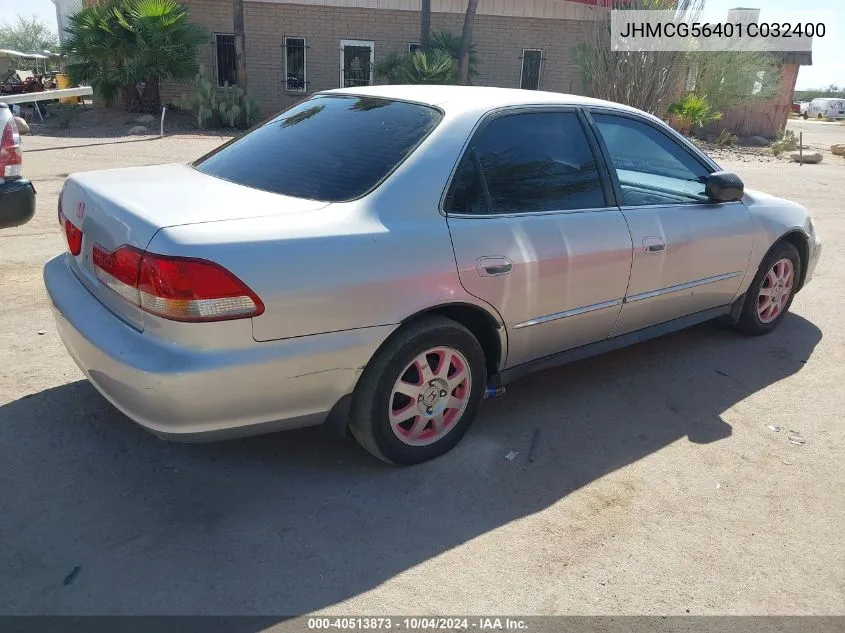 2001 Honda Accord 2.3 Lx VIN: JHMCG56401C032400 Lot: 40513873