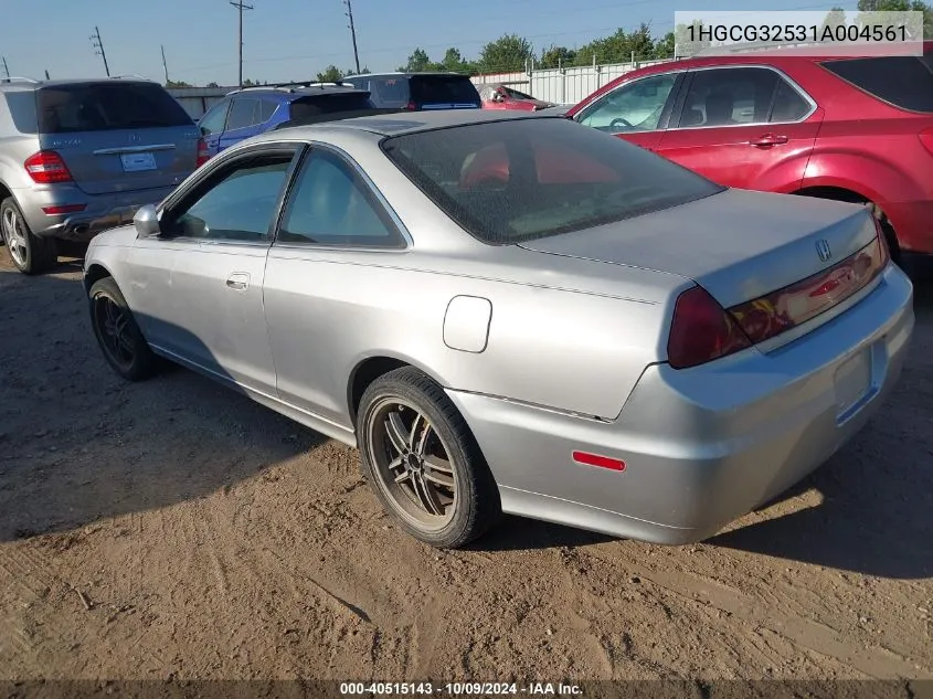 2001 Honda Accord 2.3 Ex VIN: 1HGCG32531A004561 Lot: 40515143