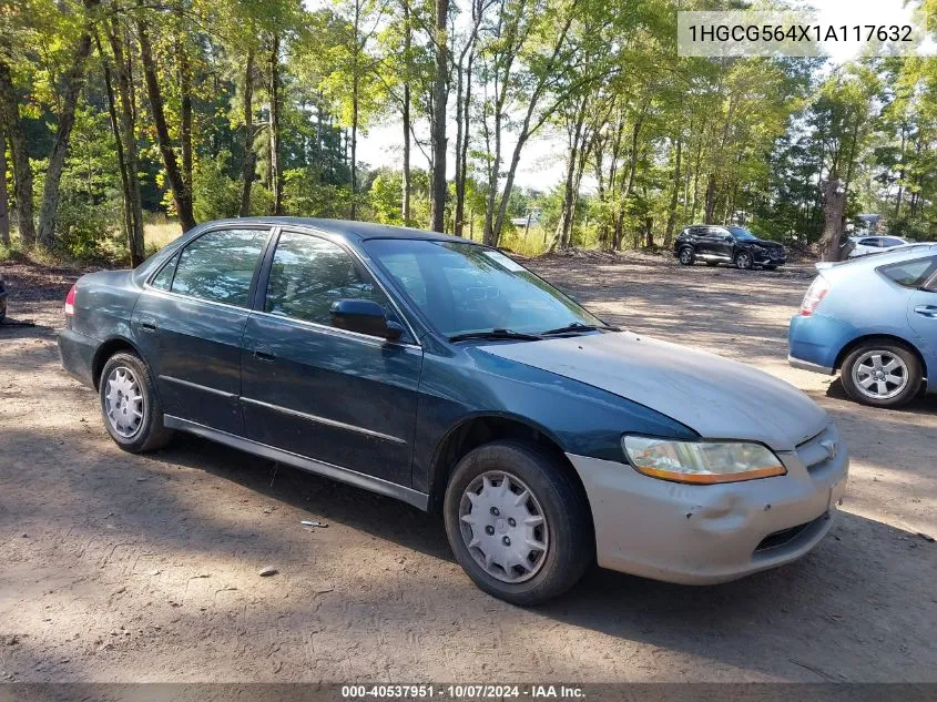 2001 Honda Accord 2.3 Lx VIN: 1HGCG564X1A117632 Lot: 40537951