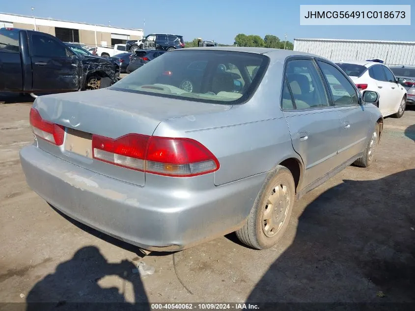 2001 Honda Accord 2.3 Lx VIN: JHMCG56491C018673 Lot: 40540062