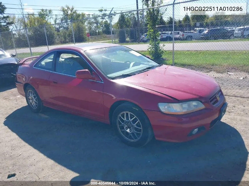 1HGCG22511A010286 2001 Honda Accord 3.0 Ex