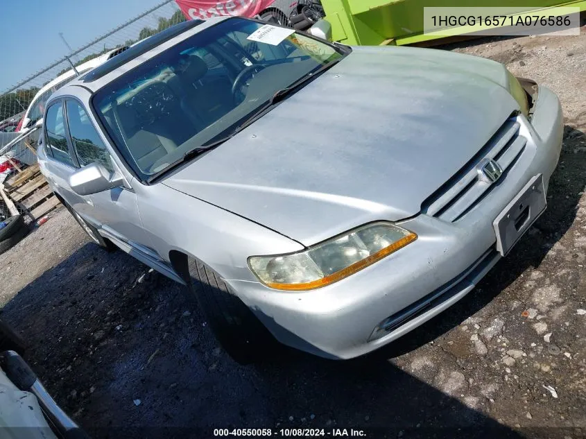 2001 Honda Accord Ex VIN: 1HGCG16571A076586 Lot: 40550058