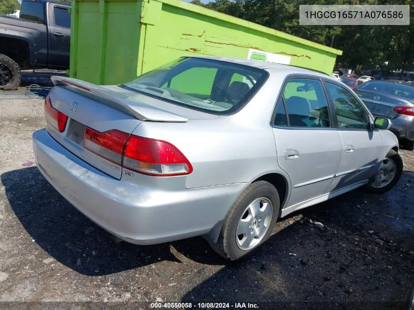 2001 Honda Accord Ex VIN: 1HGCG16571A076586 Lot: 40550058