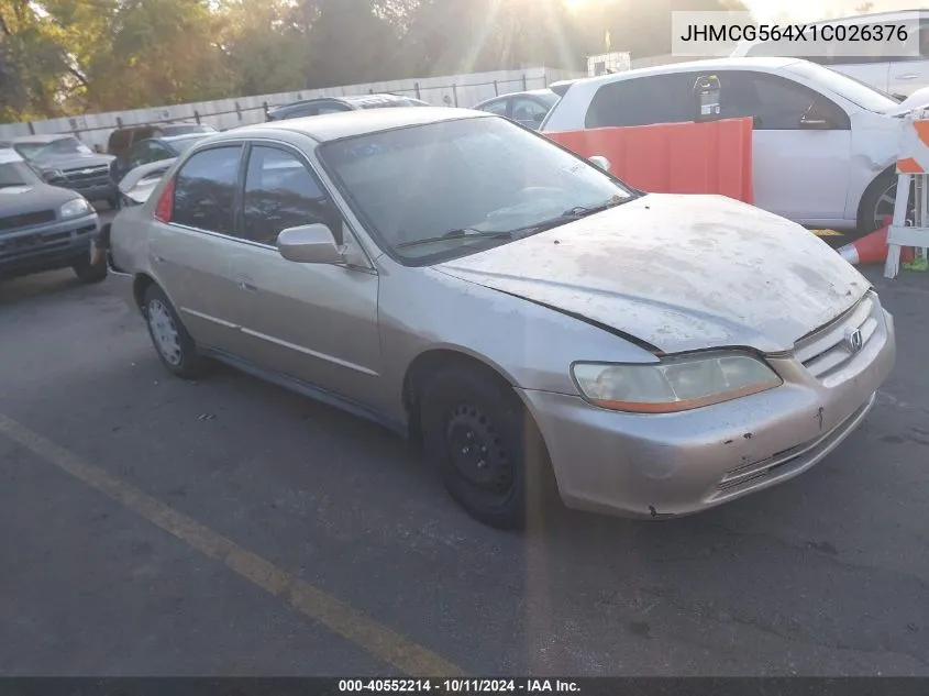 JHMCG564X1C026376 2001 Honda Accord 2.3 Lx