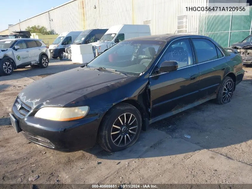 2001 Honda Accord Lx VIN: 1HGCG56471A120956 Lot: 40585651