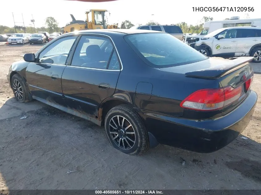 2001 Honda Accord Lx VIN: 1HGCG56471A120956 Lot: 40585651