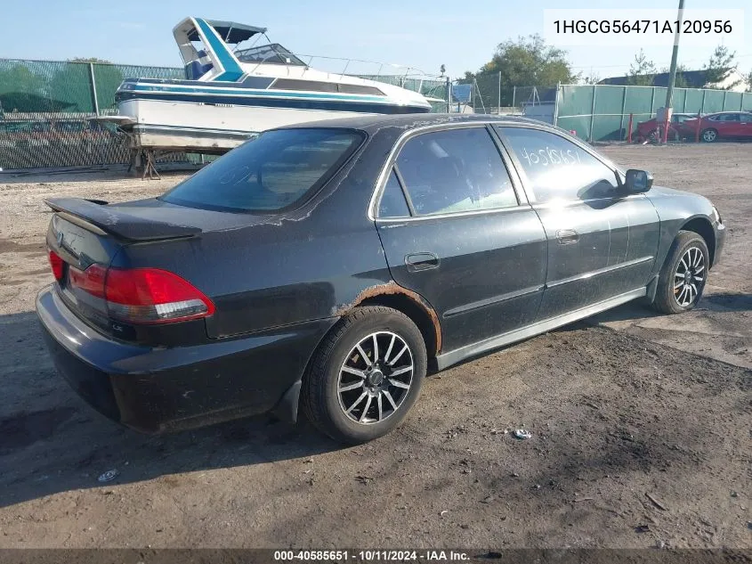 2001 Honda Accord Lx VIN: 1HGCG56471A120956 Lot: 40585651