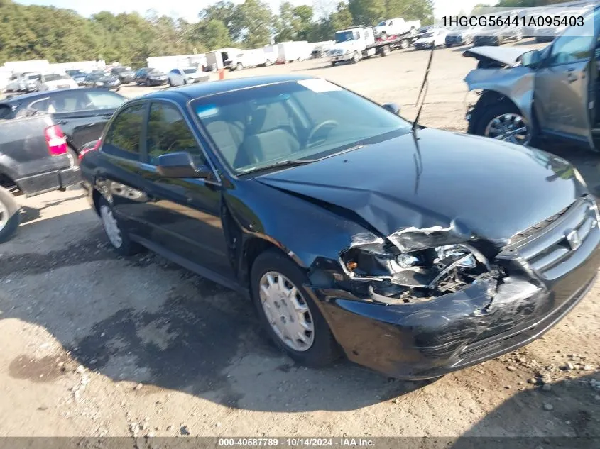 2001 Honda Accord 2.3 Lx VIN: 1HGCG56441A095403 Lot: 40587789