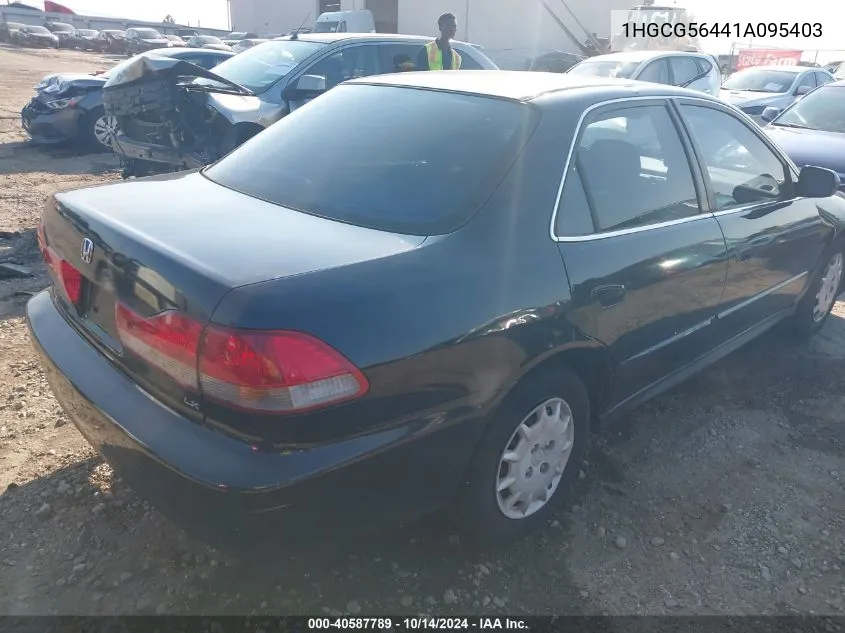 2001 Honda Accord 2.3 Lx VIN: 1HGCG56441A095403 Lot: 40587789