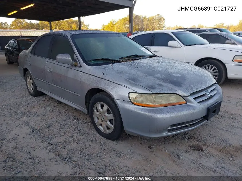 2001 Honda Accord 2.3 Ex VIN: JHMCG66891C021727 Lot: 40647655