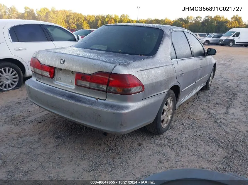 2001 Honda Accord 2.3 Ex VIN: JHMCG66891C021727 Lot: 40647655