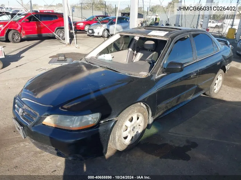 2001 Honda Accord 2.3 Ex VIN: JHMCG66031C026402 Lot: 40658898