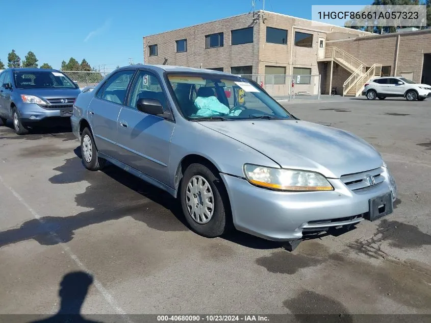 2001 Honda Accord Value Package VIN: 1HGCF86661A057323 Lot: 40680090