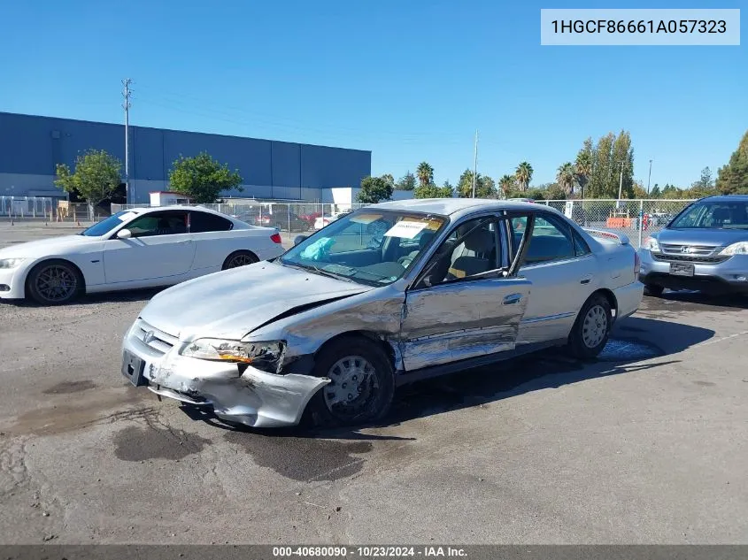 2001 Honda Accord Value Package VIN: 1HGCF86661A057323 Lot: 40680090