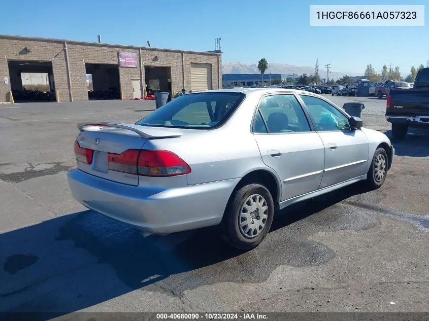 2001 Honda Accord Value Package VIN: 1HGCF86661A057323 Lot: 40680090