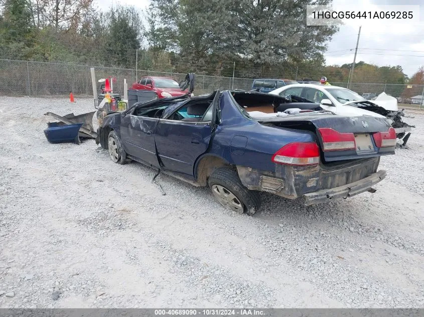 2001 Honda Accord 2.3 Lx VIN: 1HGCG56441A069285 Lot: 40689090