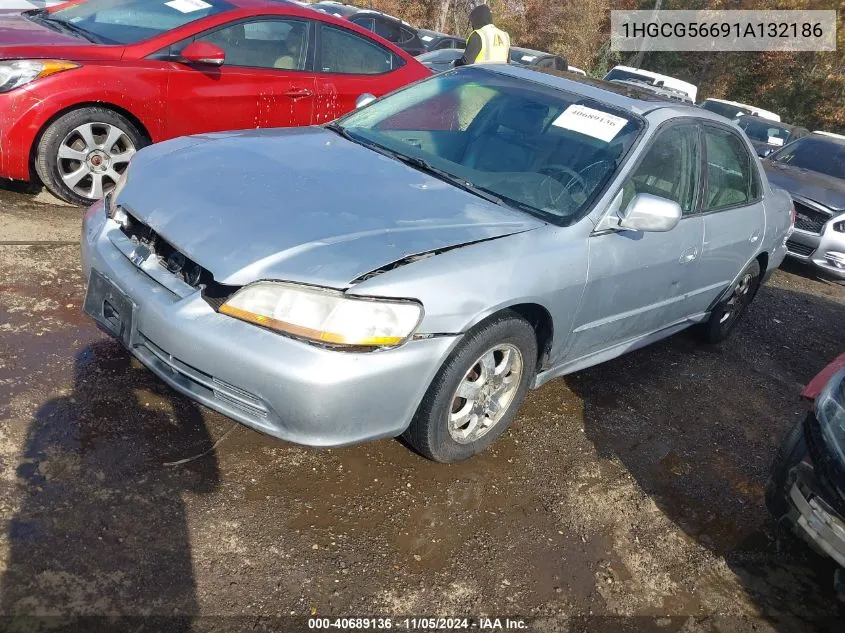 2001 Honda Accord 2.3 Ex VIN: 1HGCG56691A132186 Lot: 40689136