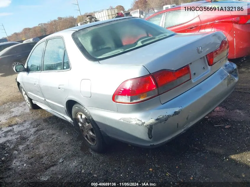 2001 Honda Accord 2.3 Ex VIN: 1HGCG56691A132186 Lot: 40689136