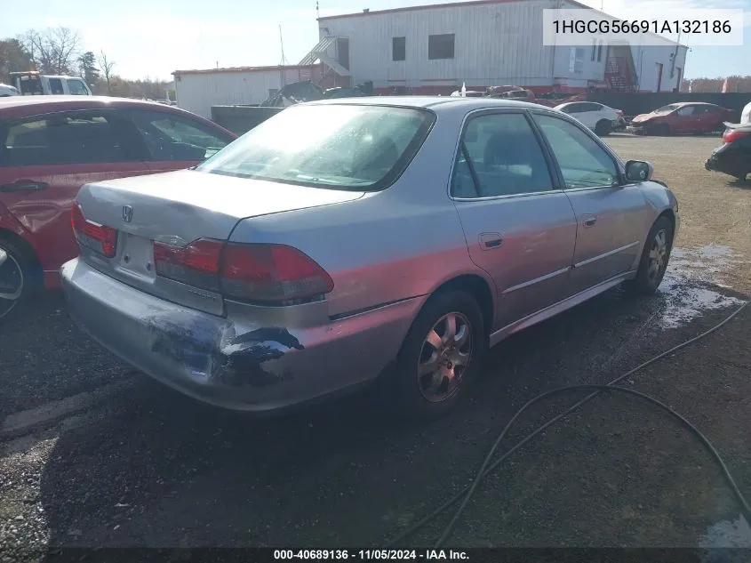 2001 Honda Accord 2.3 Ex VIN: 1HGCG56691A132186 Lot: 40689136