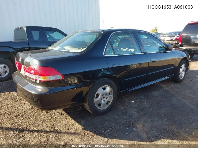 2001 Honda Accord 3.0 Ex VIN: 1HGCG16531A061003 Lot: 40701607