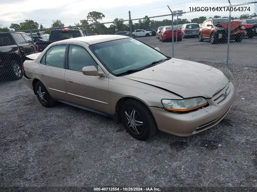 2001 Honda Accord 3.0 Lx VIN: 1HGCG164X1A064374 Lot: 40712554