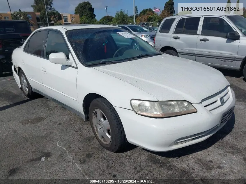 2001 Honda Accord 3.0 Ex VIN: 1HGCG16501A031862 Lot: 40713205