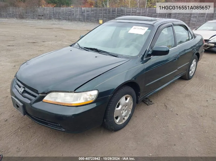 2001 Honda Accord 3.0 Ex VIN: 1HGCG16551A085657 Lot: 40723942