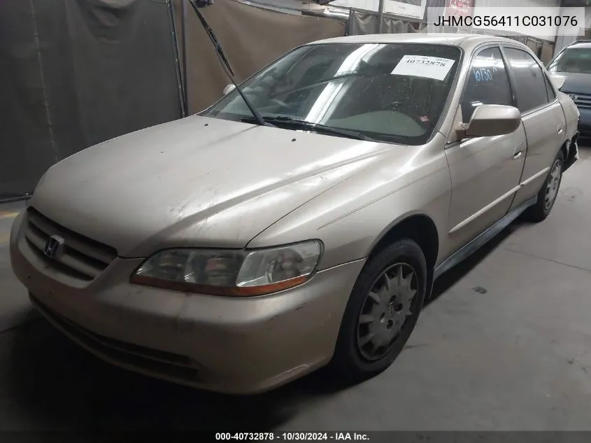 2001 Honda Accord 2.3 Lx VIN: JHMCG56411C031076 Lot: 40732878