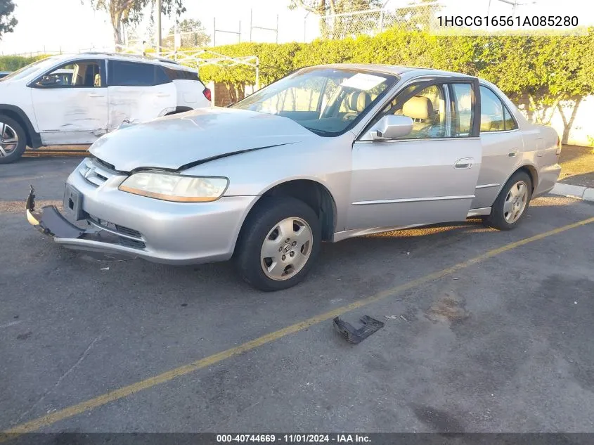 2001 Honda Accord 3.0 Ex VIN: 1HGCG16561A085280 Lot: 40744669