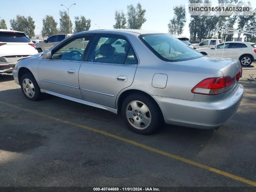 2001 Honda Accord 3.0 Ex VIN: 1HGCG16561A085280 Lot: 40744669