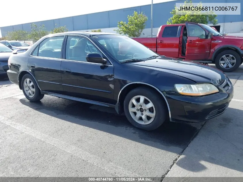 2001 Honda Accord 2.3 Ex VIN: JHMCG66811C006767 Lot: 40744760