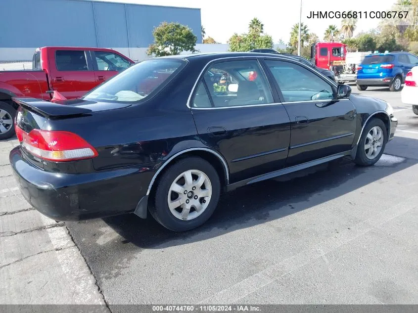 2001 Honda Accord 2.3 Ex VIN: JHMCG66811C006767 Lot: 40744760