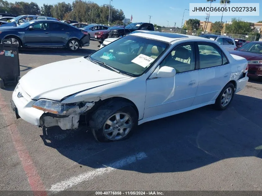 2001 Honda Accord 2.3 Ex VIN: JHMCG66061C027334 Lot: 40776858