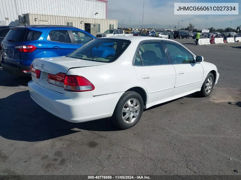 2001 Honda Accord 2.3 Ex VIN: JHMCG66061C027334 Lot: 40776858